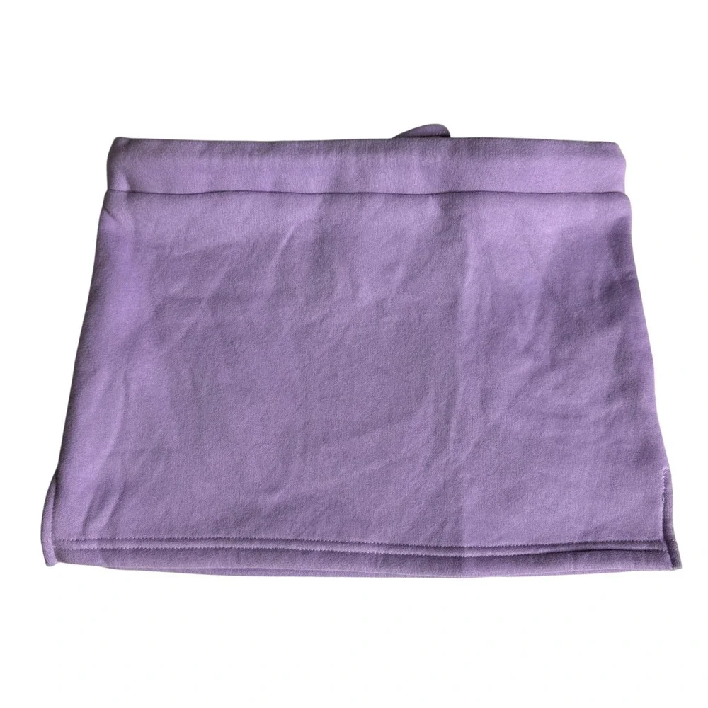Dolls Kill New Pink Drawstring Sweat‎ Mini Skirt Lavender Purple Fleece Sz Small